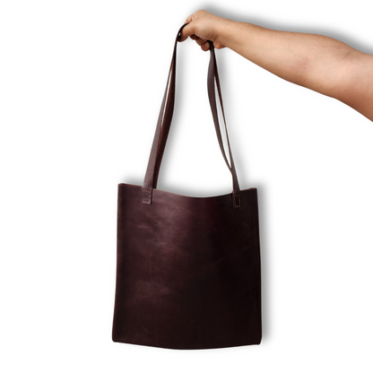 Tote de Piel Cafe Obscuro Grande