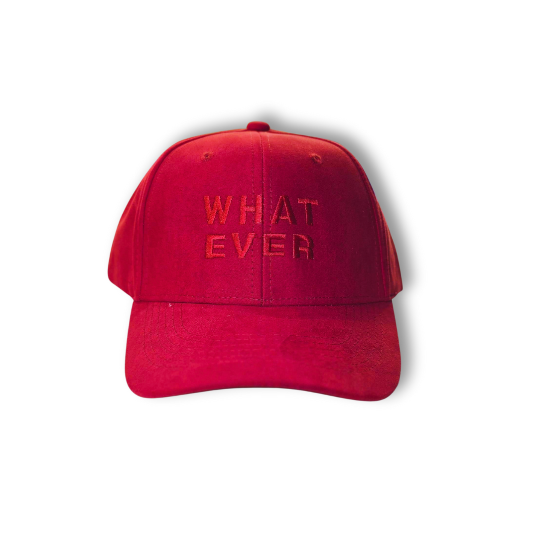 Gorra de gamuza "What Ever"