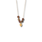 Collar hoja dorada con tonos tierra 🍂