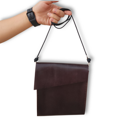Crossbody de Piel Cafe Obscuro