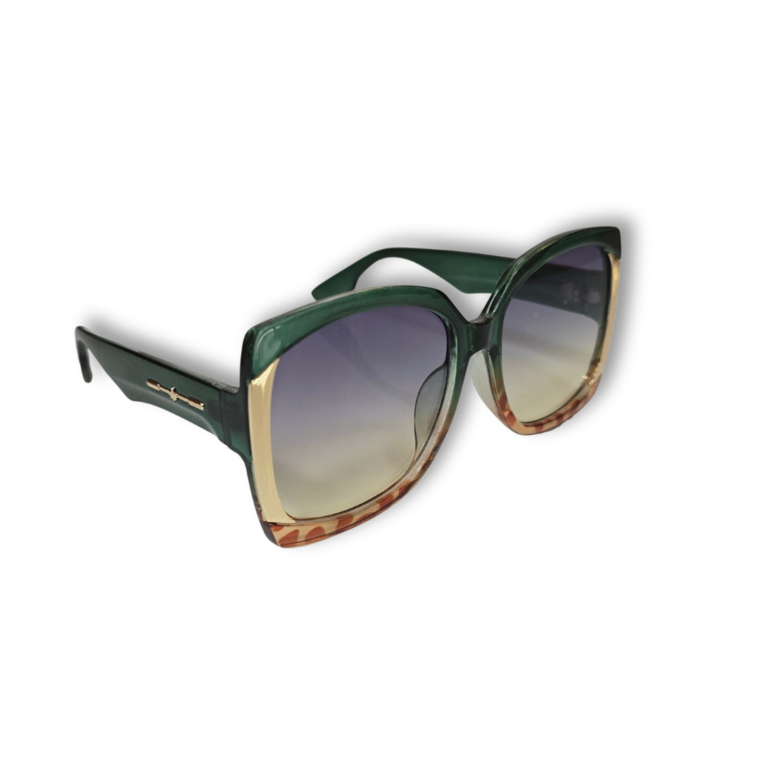 Lentes "Savanna" en verde, dorado y print sutil