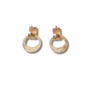 Aretes desmontables dúo – Vainilla & dorado