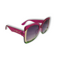 Lentes "Tropikiss" en rosa con verde y detalle dorado