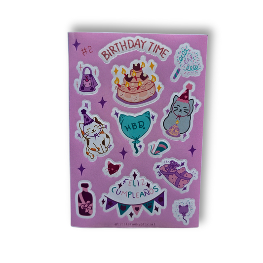 Planilla Stickers | # 2 | Birthday Time