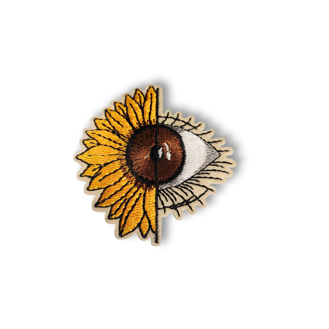 Parche bordado “Ojo girasol”