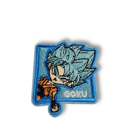 Parche bordado “Goku Azul Chibi”