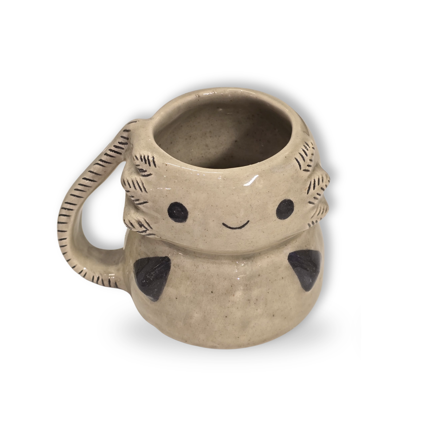 Taza Ajolotito Gris - Hecha a mano 🐾
