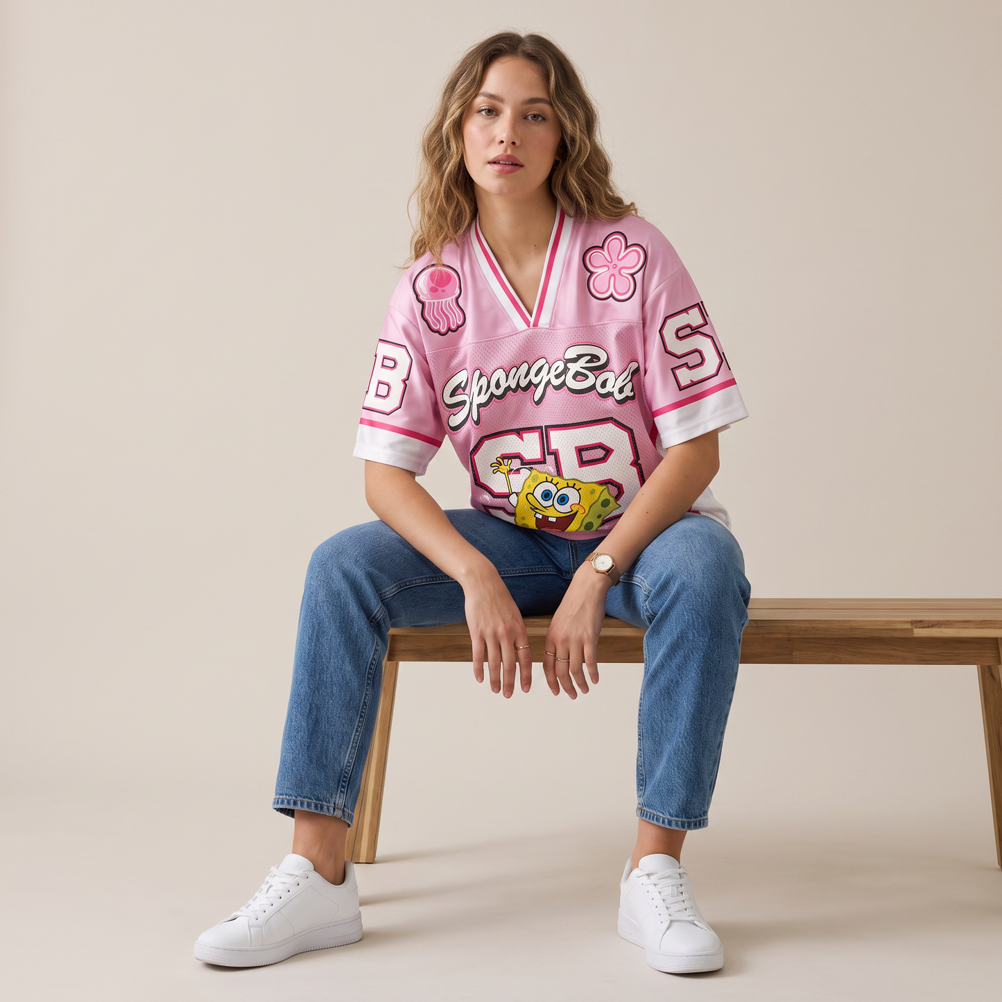 Jersey Unisex Bob Esponja Rosa