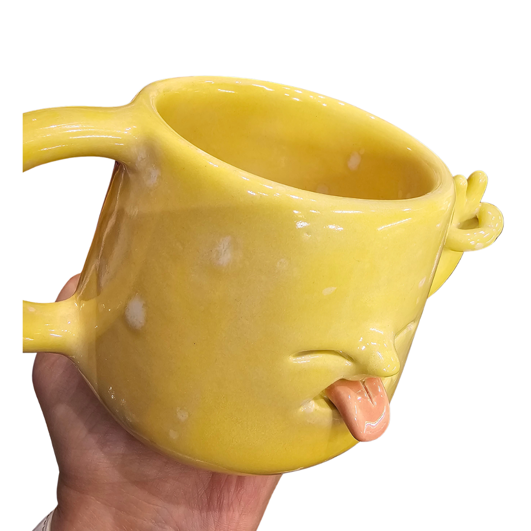 Taza Ceramica | Amarilla Una Mano