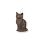 🖤🌙 Vela Gatito Café Obsc Sentado