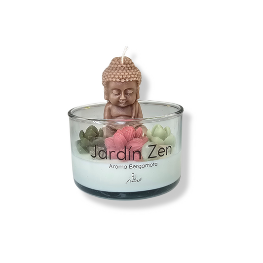 🧘‍♂️ Vela Jardín Zen Buda Café