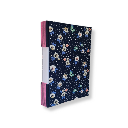 Libreta Pasta Dura Cosida | "Noche Floreada"