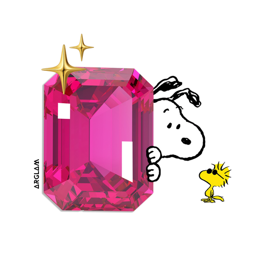 🔥 Sticker Snoopy Piedra Rosa