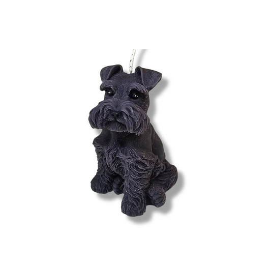 🐾 Vela Perrito Bigotón Gris Obscuro