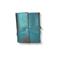 Libreta De Bolsillo Diario Viajero | Azul De Piel |Hojas Blancas