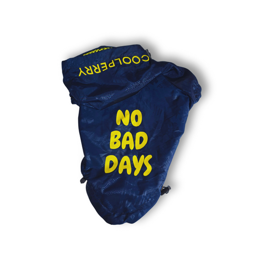 Impermeable NO BAD DAYS Azul para Perrito