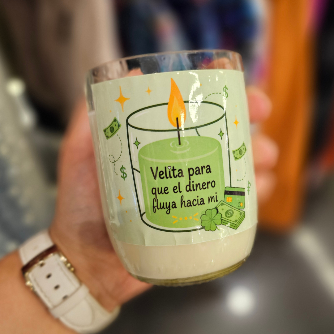 Vela | Velita con cuarzo e intención para ...