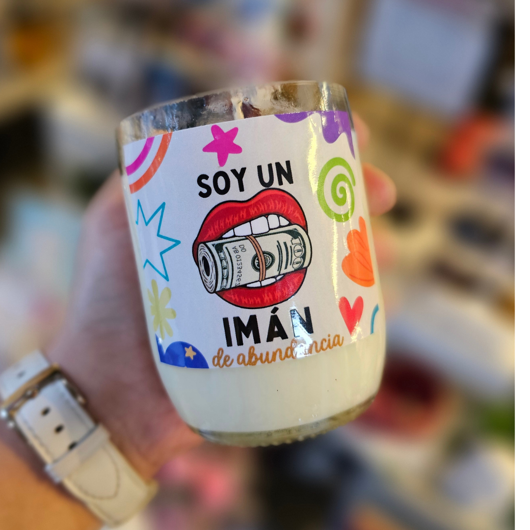 Vela | Velita con cuarzo e intención para ...
