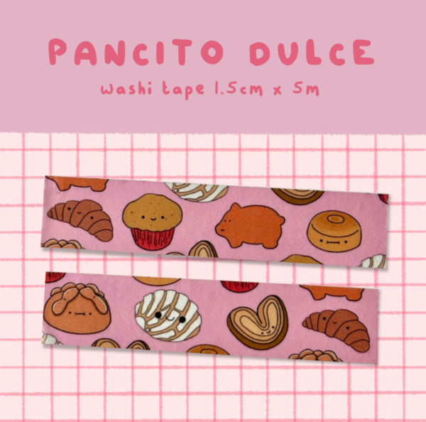 Washi Tape Pancito Dulce 1.5 x 5 mm